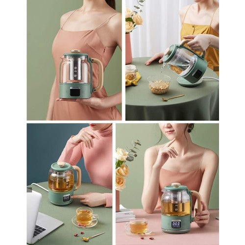 Electric Health Kettle, 0.8L Multifunctional Tea Pot with 5 Preset Modes, Temperature Control, LED Display, Auto Shut-Off for Tea, Coffee Electric Health Kettle, 0.8L Multifunctional Tea Pot with 5 Preset Modes, Temperature Control, LED Display, Auto Shut-Off for Tea, Coffee